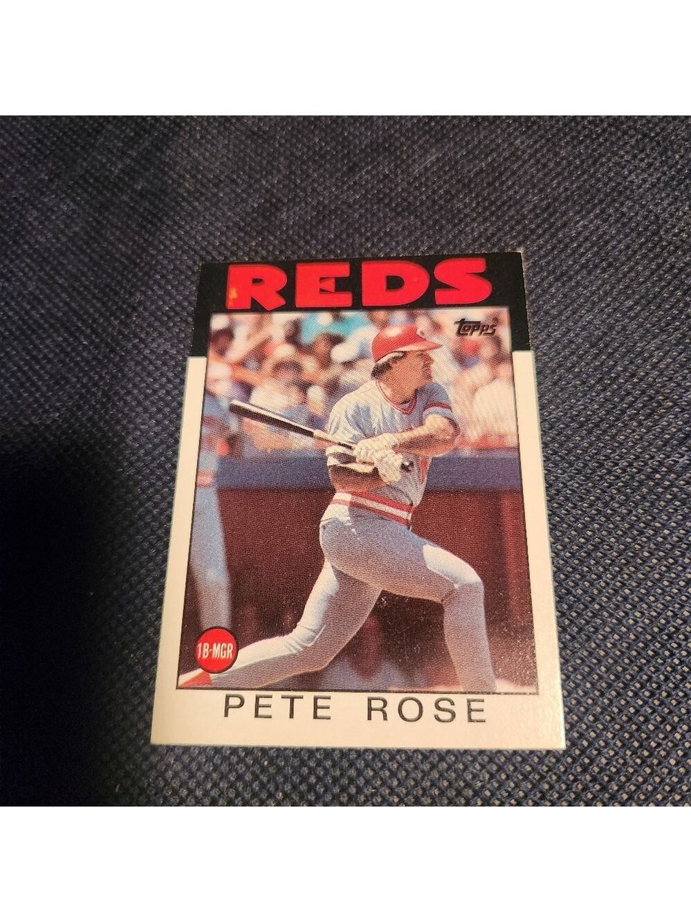 1986 Topps #1 Pete Rose - Picture 3 of 3